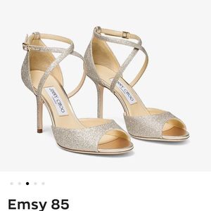 Light Pink Sparkly Jimmy Choo Wedding Heels